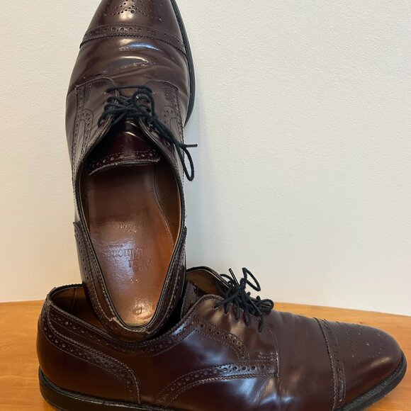 Allen Edmonds Sanford Wingtips in Wine - 11 D main image 8